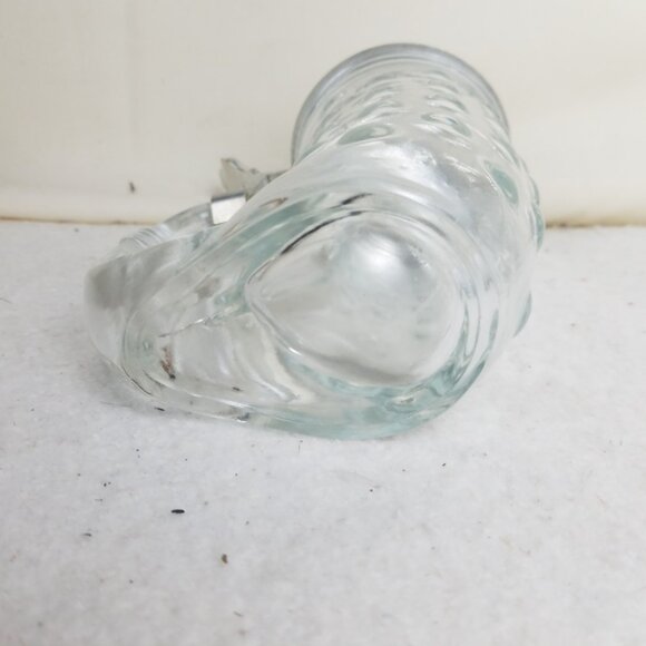 Beer‎ Stein Vtg 1960's Hobnail Glass & Pewter Viking Made In Germany - Picture 8 of 10